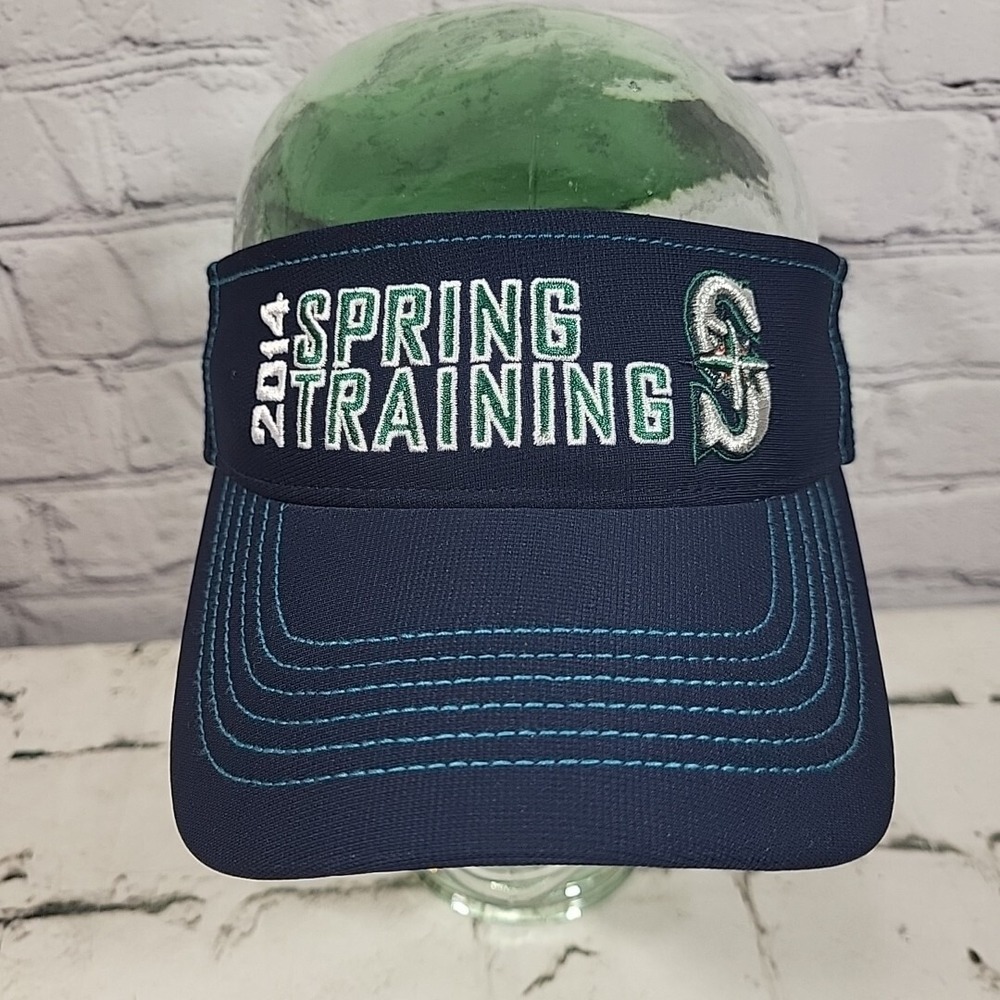 Seattle Mariners Hat Spring Training Visor Peoria AZ Mens Adjustable Visor Cap